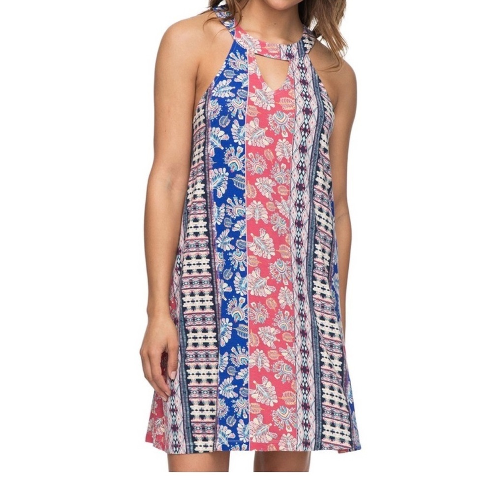 🛍️Roxy colorful dress no sleeves size medium. - Picture 2 of 7